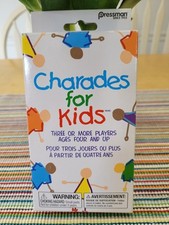 Pressman Charades for Kids - No Reading Required Family Game... NEW Ages 4 
