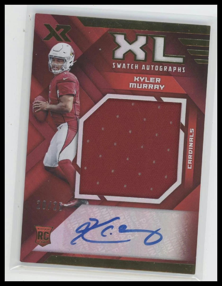 Kyler Murray Panini XR Rookie XL Swatch Autographs #RXL1 Red