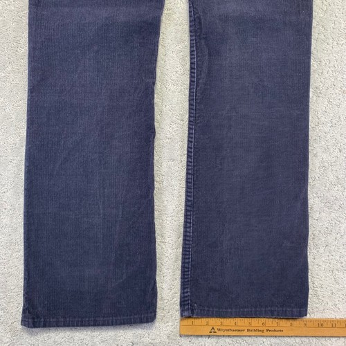VINTAGE JCPenney Plain Pockets Corduroy Pants 30x32 Navy Bootcut Western 70s, $24.2 - Photo 15