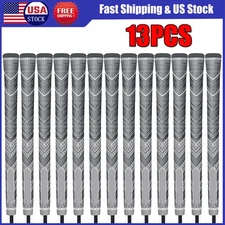 13PCS Golf Grips Grey MCC PLU 4 Golf Club Grip Non-Slip Rubber Standard/Midsize