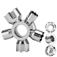 Upgraded Metal 10in1 Faucet Aerator Tool Universal HeavyDuty Metal Removal K...