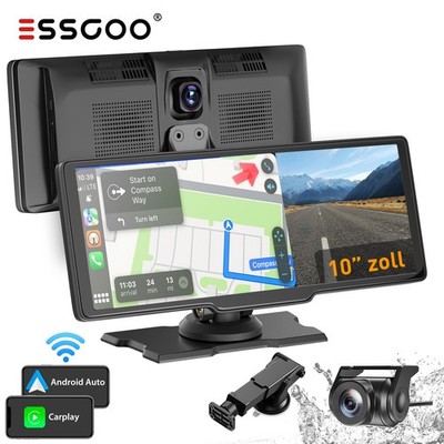 Dashcam Android 10.26'' Carplay Autoradio Bluetooth DVR NAVI WiFi R ückfahrkamera