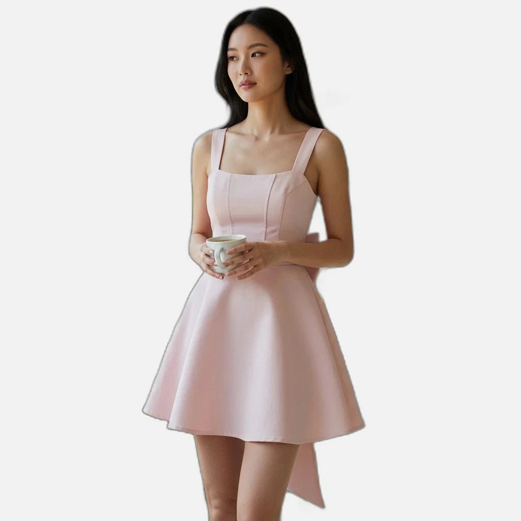 cotton in dress Cotton Blend A Line Wrap Dress – Ashley Stewart main image 1