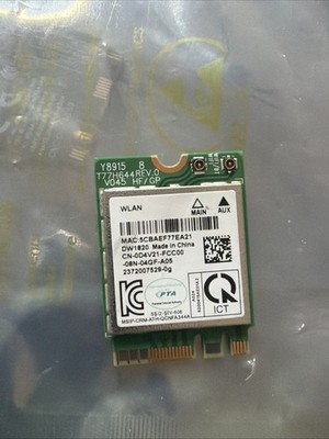 Dell D4V21 DW1820 802.11ac M.2 Wireless Card + Bluetooth 4.1 W6
