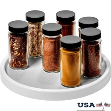 Kitchen Turntable Organizer Non Slip Storage Pantry Spices Snacks Utensils New