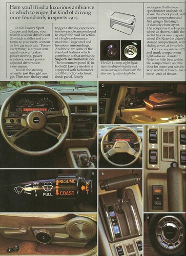 1981 MAZDA 626 Brochure / Catalog: LUXURY SPORT COUPE / SEDAN, '81 - Picture 5 of 6