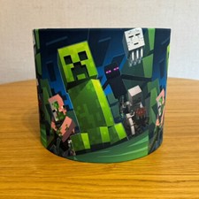 Pixels Minecraft Creeper Ceiling Drum Light Shade 25cm/10"