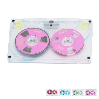 Blank Cassette Tapes For Recording Tapes Low Noise High Output Clear GBW