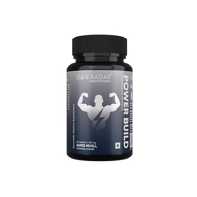 AADAR POWER BUILD Real Muscle Mass Gainer 30 Capsules 