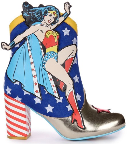 Irregular Choice Stronger Together Superman Womens Heel Blue Multi UK 4 - 8 - Picture 2 of 6