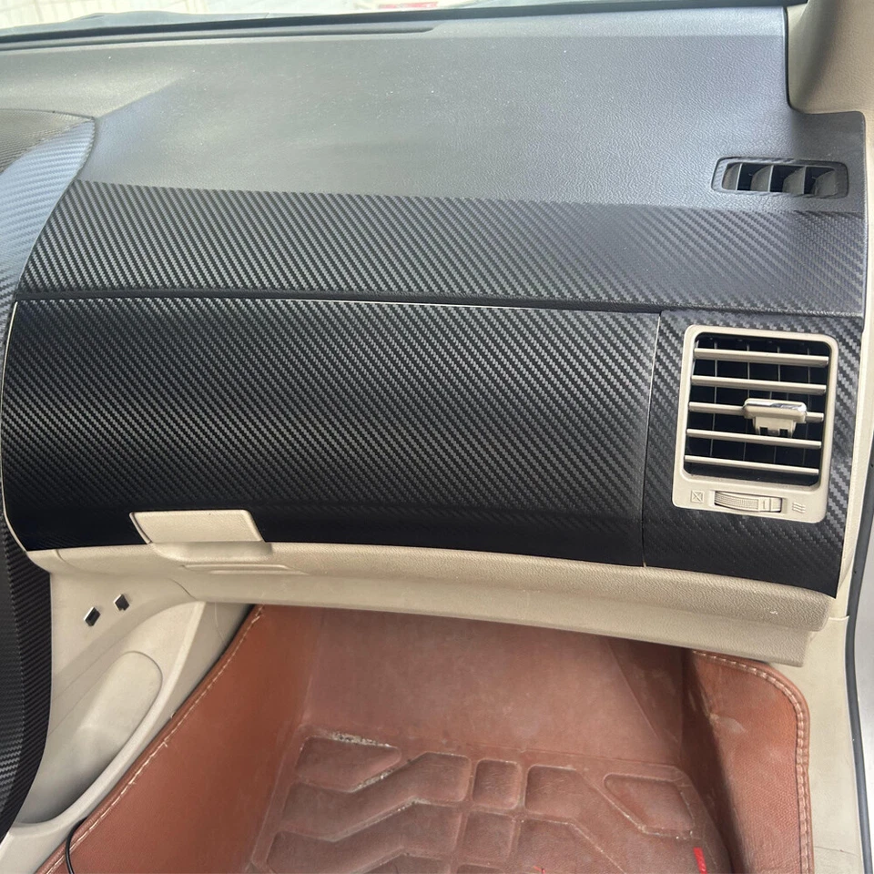 For Toyota Corolla 2007-2011 3D Carbon Fiber Pattern Interior DIY Trim Decals - Image 3 of 4