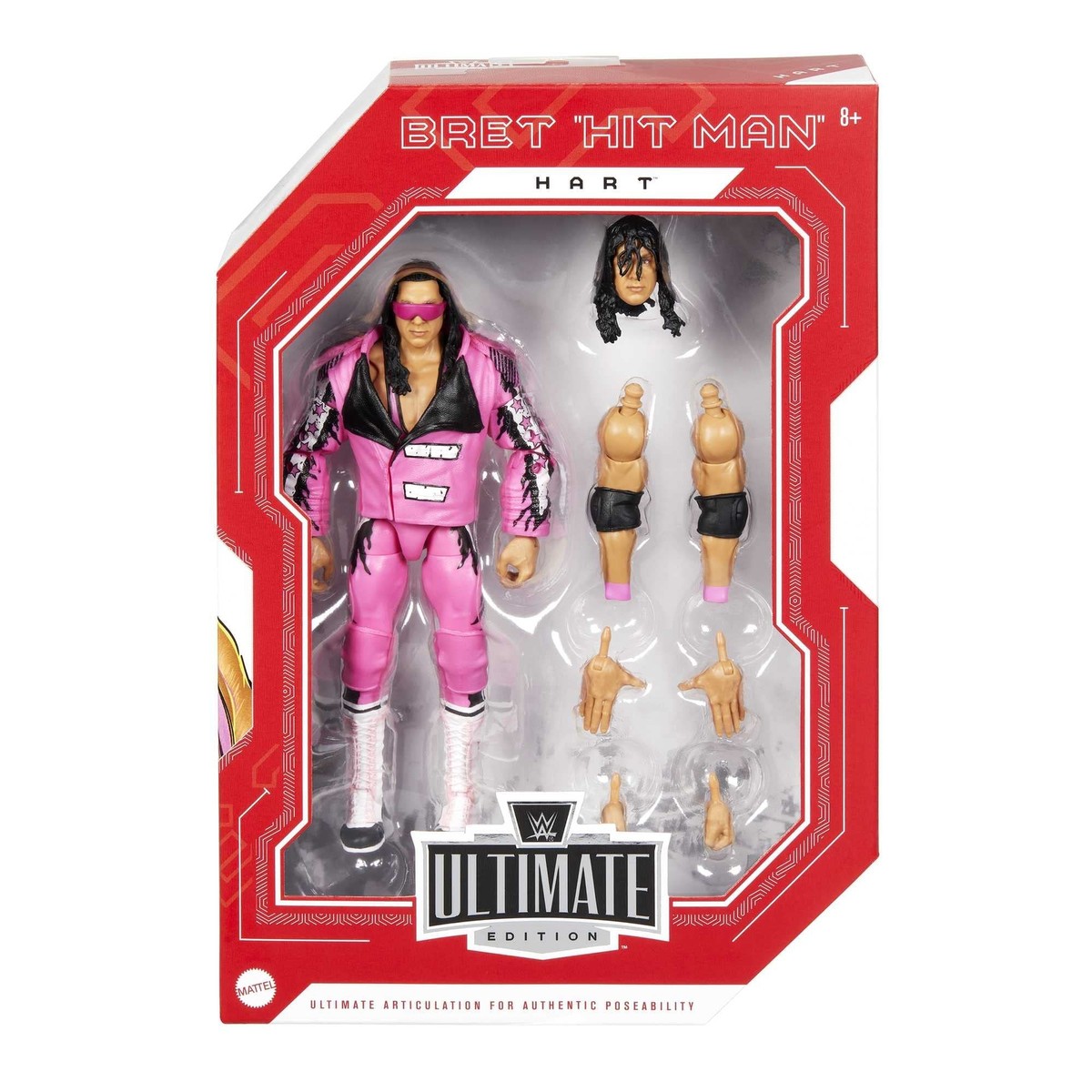 WWE Ultimate Edition Bret “Hit Man” Hart Wrestling Action