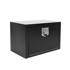 24'' X 14'' X 16'' Iron Underbody Truck Storage Tool Box w/Lock Heavy Duty Black