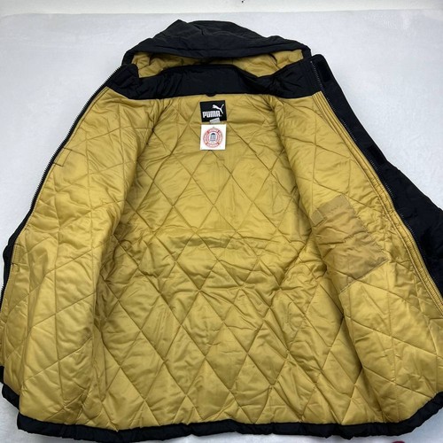 Vintage University of Missouri Tigers Puffer Jacket XL Puma Removable Hoodie - Picture 4 of 9