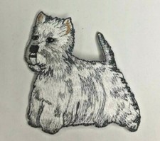 WESTIE Dog Breed Embroidered DOG ANIMAL IRON ON Patch