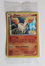 FRENCH PONYTA 14/83 NM Sealed Holo 20th Anniversary Pikachu Stamp Pokémon Promo!