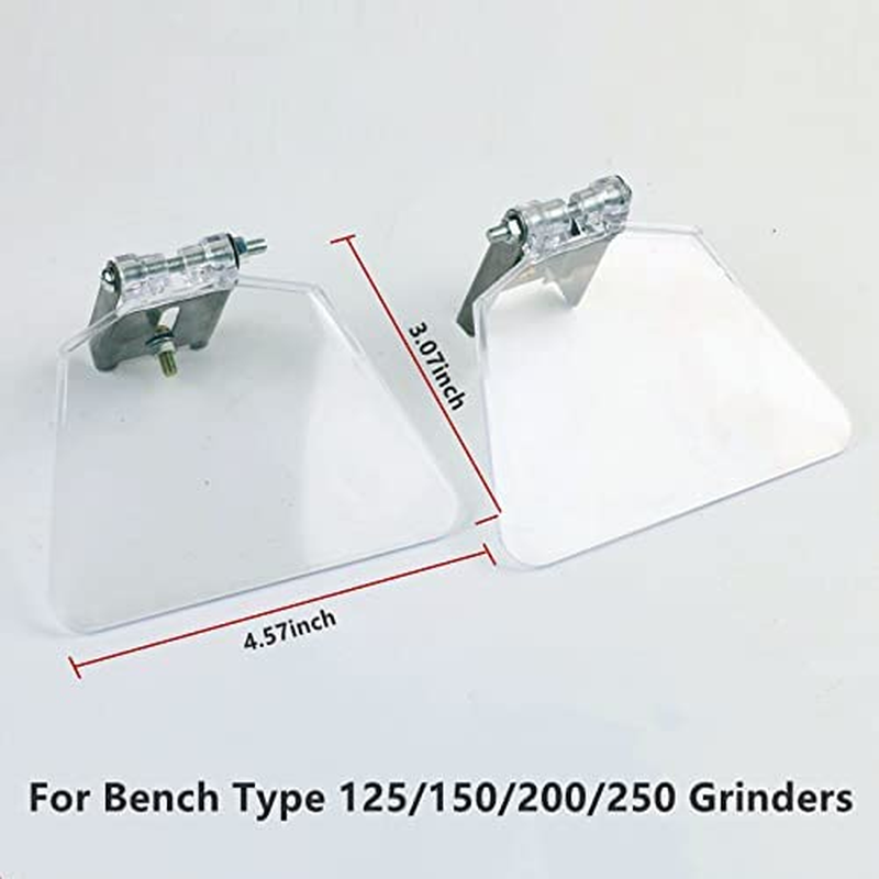 Bench Grinder Eye Shield, 2 Pcs Grinder Eyeshield Replacement Kit for