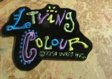 LIVING COLOUR PATCH NEW 1991  VINTAGE OOP  RARE COLLECTABLE