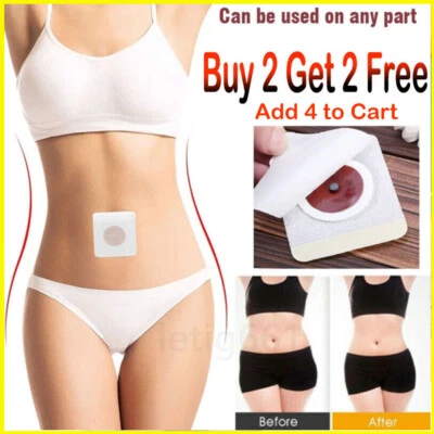 HAILICARE 60X Fast Slimming Weight Loss Fat Burning Slim Patches Herb Fat Lose Detox Patch