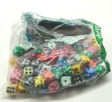 100 Pc 16mm Six Sided Dice Set Bulk D6 Rounded Corners Math Teaching Game Lot