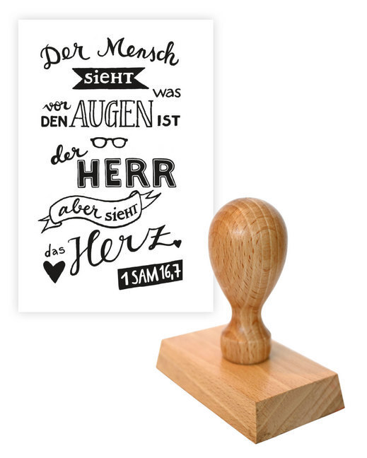 Thumbnail - Stempel Der Mensch Sieht Was Vor Den Augen Ist, Gott Aber Sieht Das