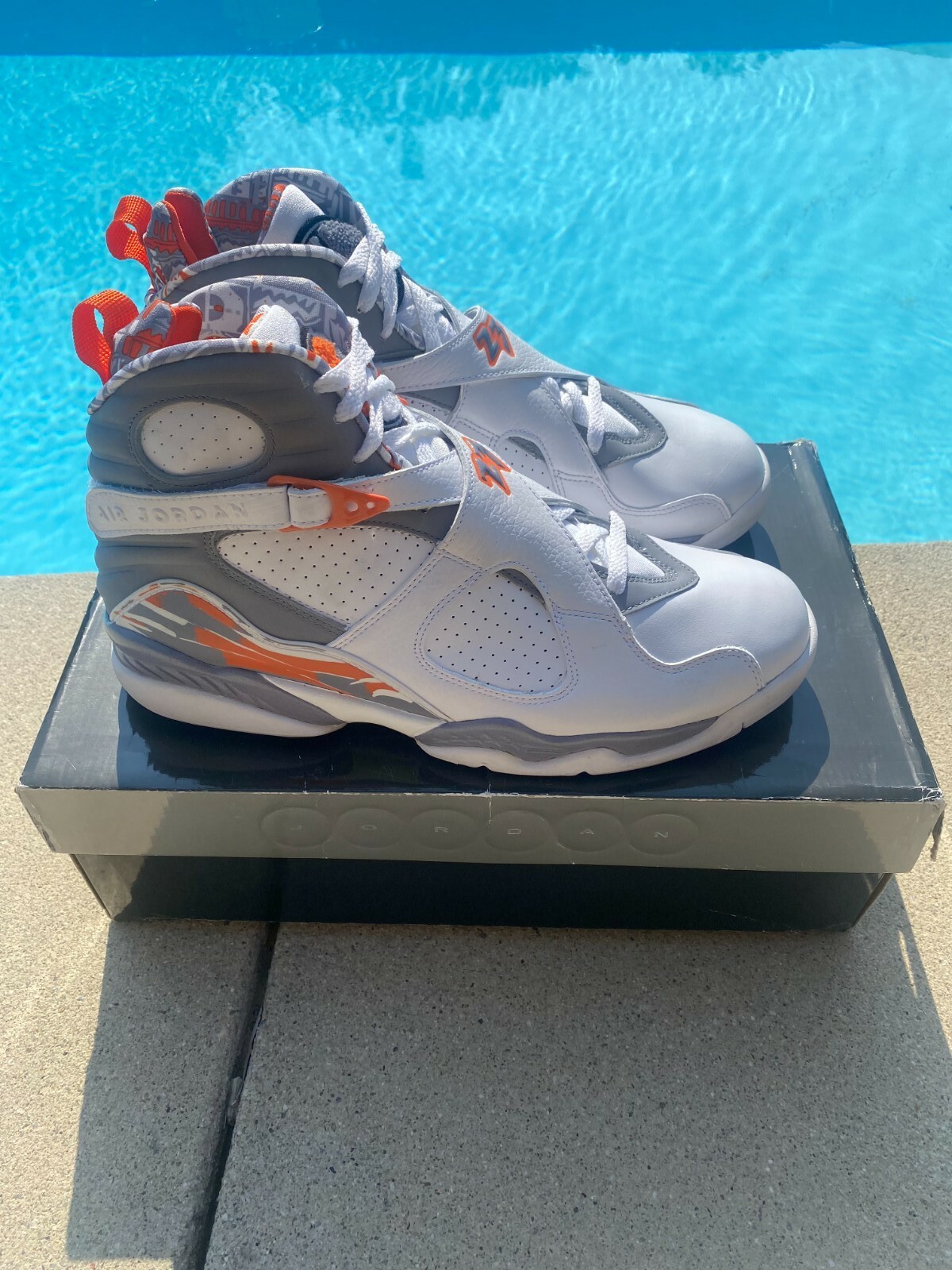 orange jordan 8