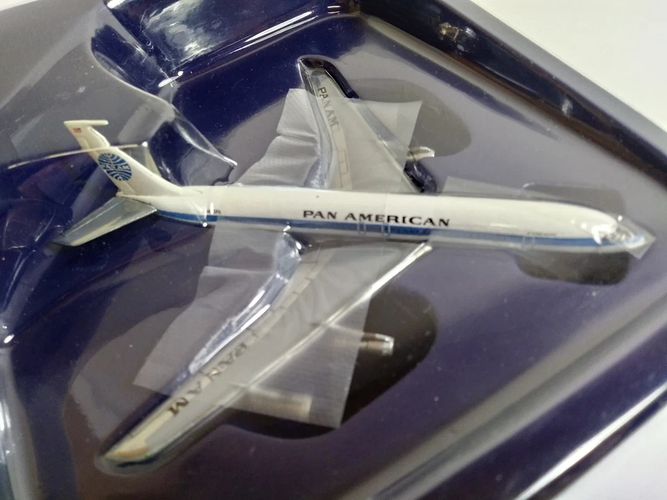 Gemini Jets 1:400 Pan Am B707 Classic Chrome Belly – Rare MINT Die-cast Model - Immagine 3 di 4