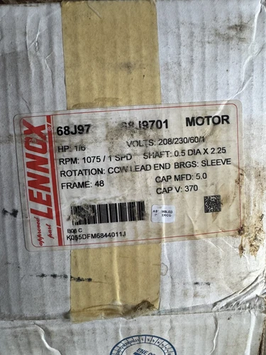 NEW Lennox 68J97 Motor 68J9701 Y7S623B011 208-230V 1/6HP 1075 RPM