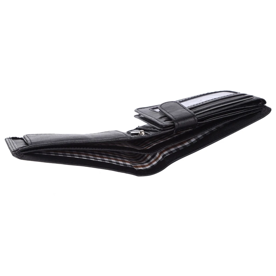 Geldbörse Herren Portemonnaie Echt Leder Börse Geldbeutel RFID Blocker MANZA® - Bild 4 von 4