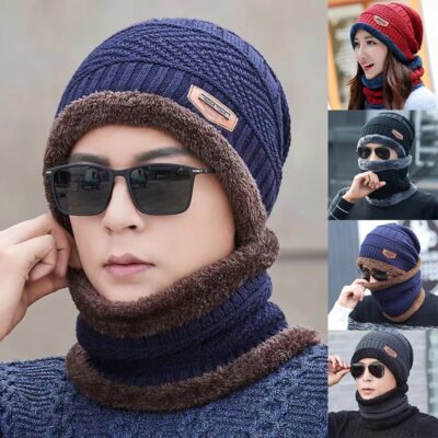 RosinKing Winter Knit Beanie Hat Set - Slouchy Beanie With Scarf And Mask - View #7