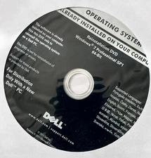 Windows 7 PRO SP1, 64-Bit Reinstallation DVD, P/N D0V2K, Dell 0KJX6D