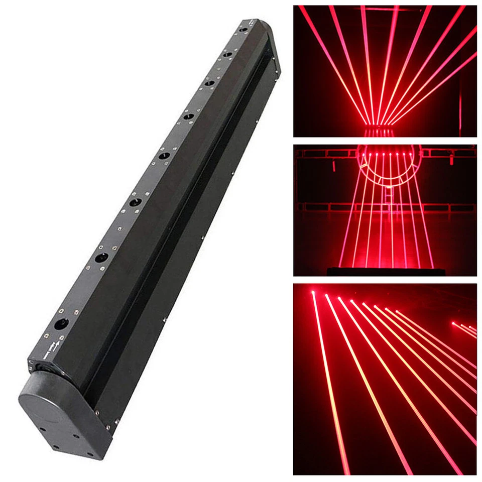 DJ laser Light 8 Eyes RedBeam Bar Moving Head Stage Lazer Lighting Disco Club - Image 2 of 4