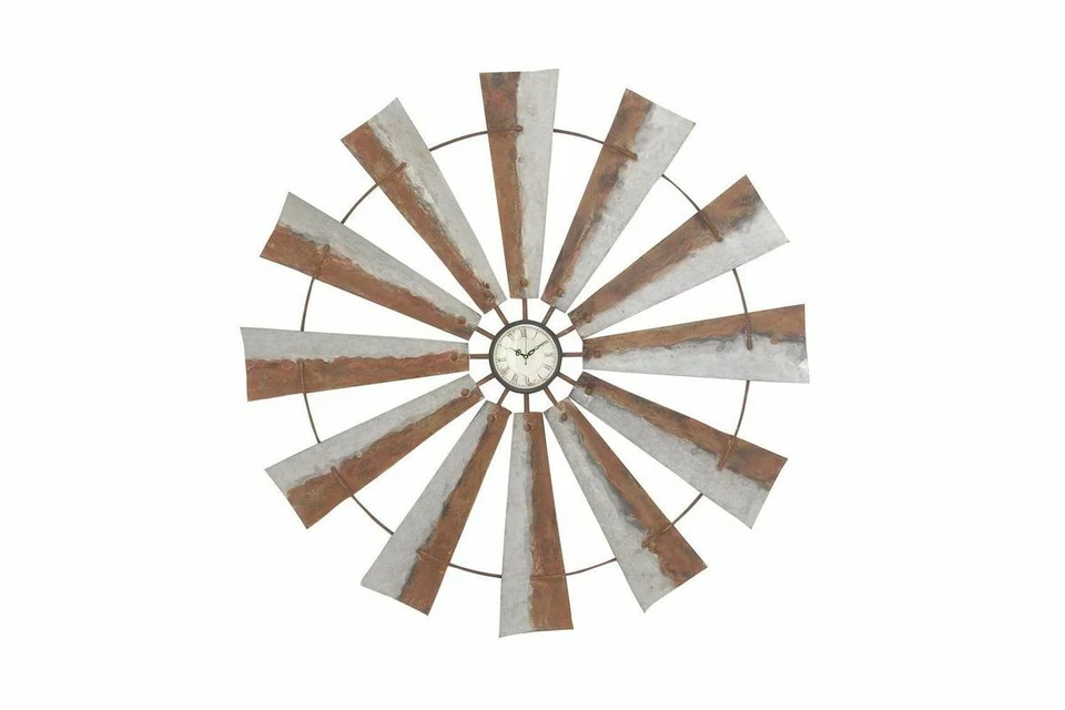 Reloj de pared estilo molino de viento Rustic Reflections 39" Foto 2 de 4