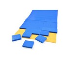 Pack of 100 Foam Transitport Glass Protection Pads - Blue