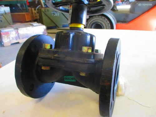 Diaphragm Valve Rubber Lined SAUNDERS 2-1/2" 150 Flanged Iron Body/Bonnet 145CWP - Picture 9 of 12