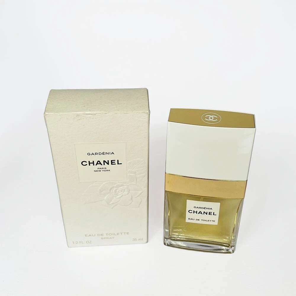 Vintage Chanel Gardenia Eau de Toilette 35ml New with Original Box 100% Genuine