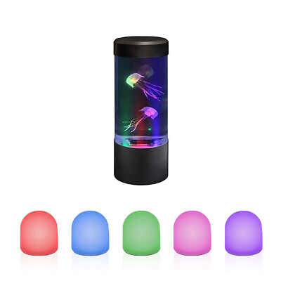 Sensory Light Up Toy Set Mini Fake Jellyfish Tank & Mini Light up Domes (6er Pack)