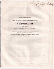 1835? Padova? Dal Negro Salvatore magnetismo temporario