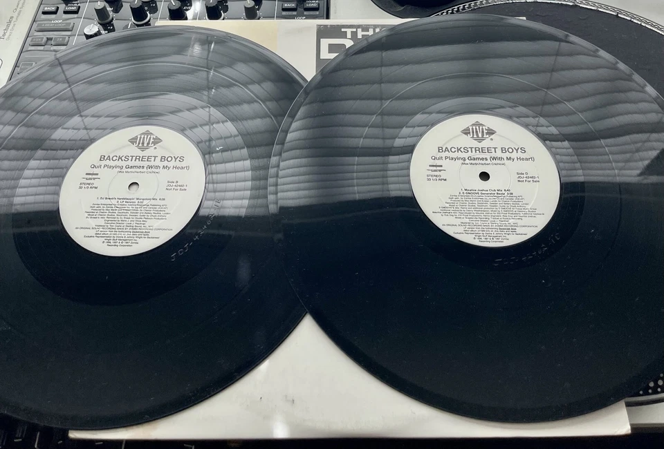 Backstreet Boys – Quit Playing Games OG 1997 PROMO 2X12” in OG Cover VG+/VG Foto 3 de 3