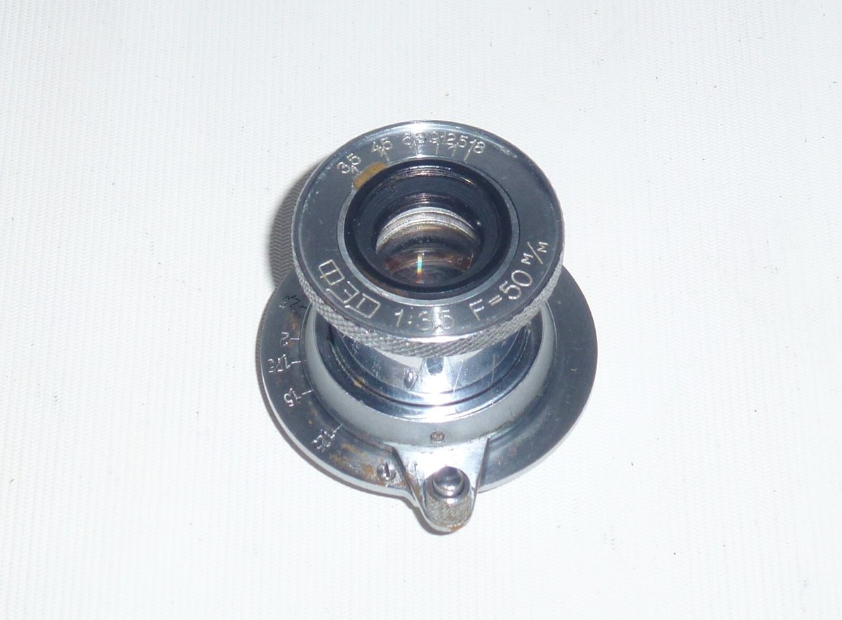 Industar-10 FED 3.5/50mm Elmar Copy Collapsible Lens USSR Leica