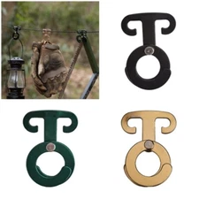 Aluminum Alloy Own Locking Tent Guyline Adjuster with O Rings Rope Tensioner