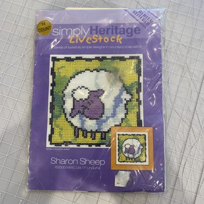 Sharon Sheep 2000 Simply Heritage Livestock Cross Stitch Kit
