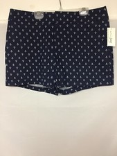 Maison Jules Chino printed Shorts 50146MJ Blue / White NWT