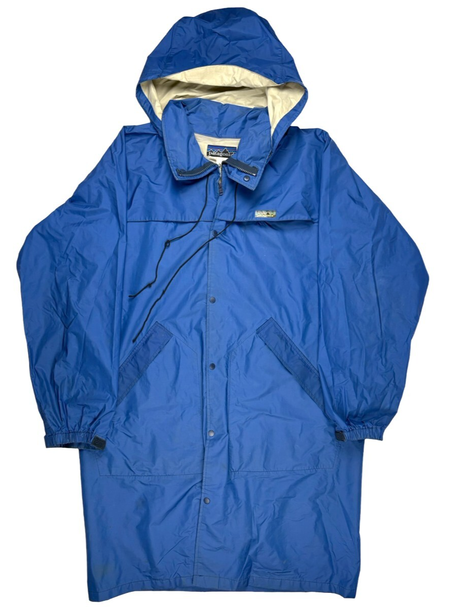 Vintage 70s Patagonia Mens Blue Windbreaker Rain Jacket Made in Japan Size Large