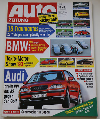 Auto Zeitung 23/1993 BMW 730i   Lexus LS 400, Ford Mondeo TD, Toyota Celica