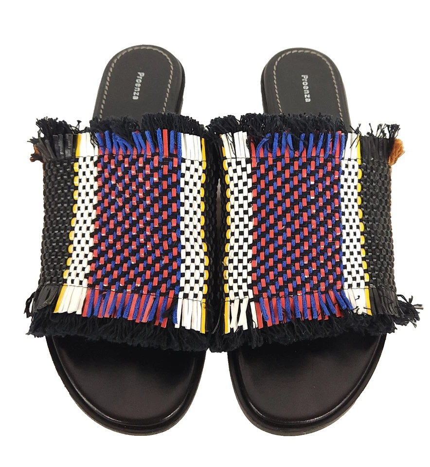 Женские сандалии Proenza Schouler Woven Raffia с бахромой размер 38 США 7,5 595 долл. США - Изображение 3 из 4