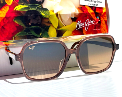 Maui Jim LITTLE BELL Translucent Espresso POLARIZED Bronze
