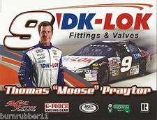 2015 THOMAS "MOOSE" PRAYTOR "DK-LOK FITTINGS" #9 NON NASCAR ARCA SERIES POSTCARD