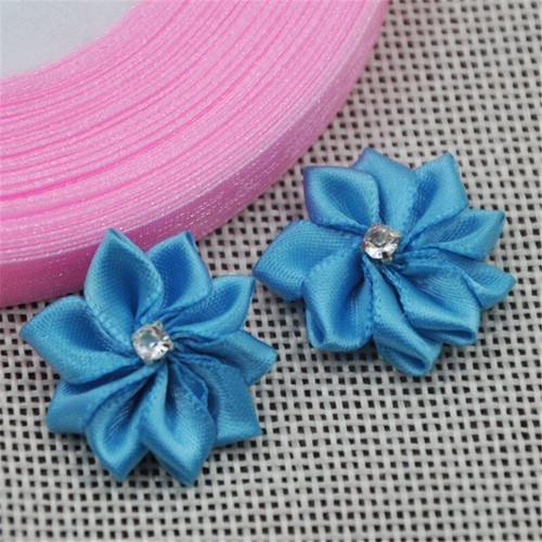 40pcs Satin Flower Ribbon Bows Wedding Appliques Craft Decoration Accessories - Picture 2 of 35