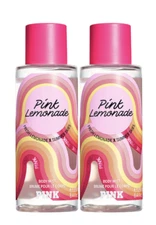 2 VICTORIA'S SECRET PINK PINK LEMONADE FRESH LEMONADE, SUMMER SKIES BODY MIST 